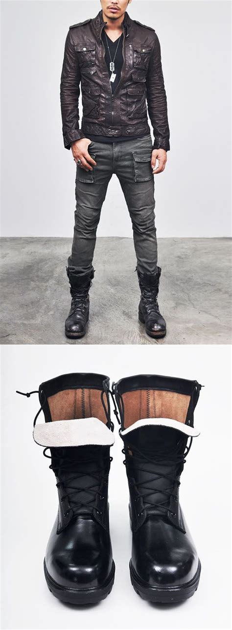 mens designer combat boots